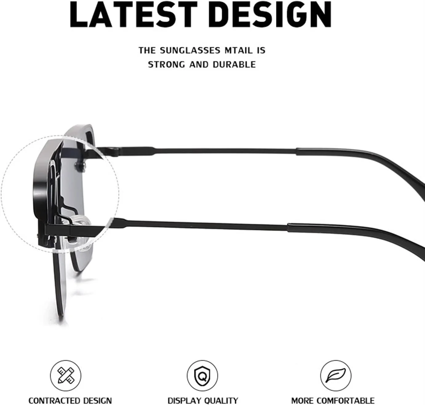 

Модные солнцезащитные очки для мужчин и женщин, для активного отдыха, уличной фотосъемки, декоративные солнцезащитные очки (Цвет: B, Размер: 1) MTZJH, One Color