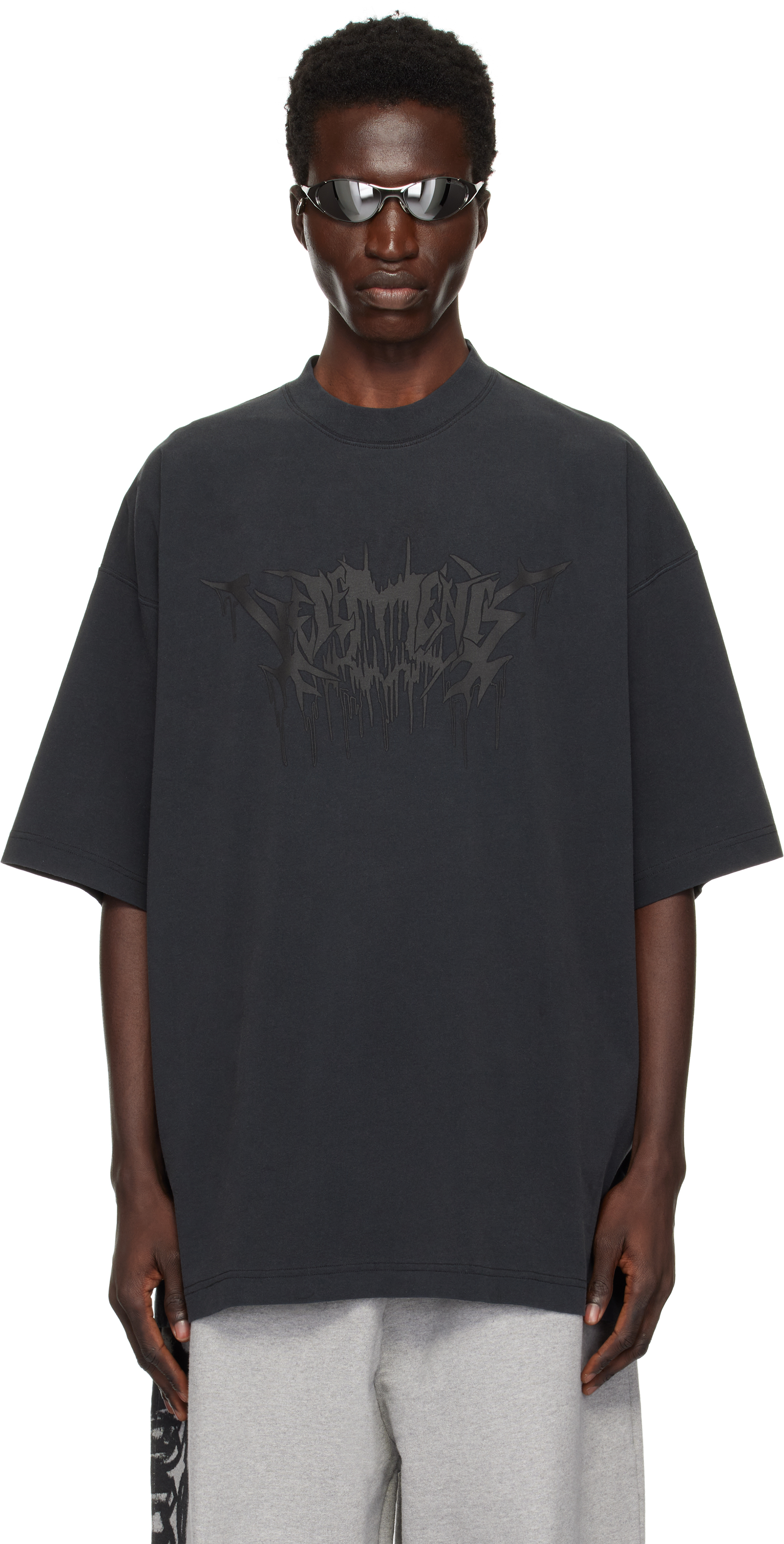 

Футболка с надписью «Drip Metal» VETEMENTS