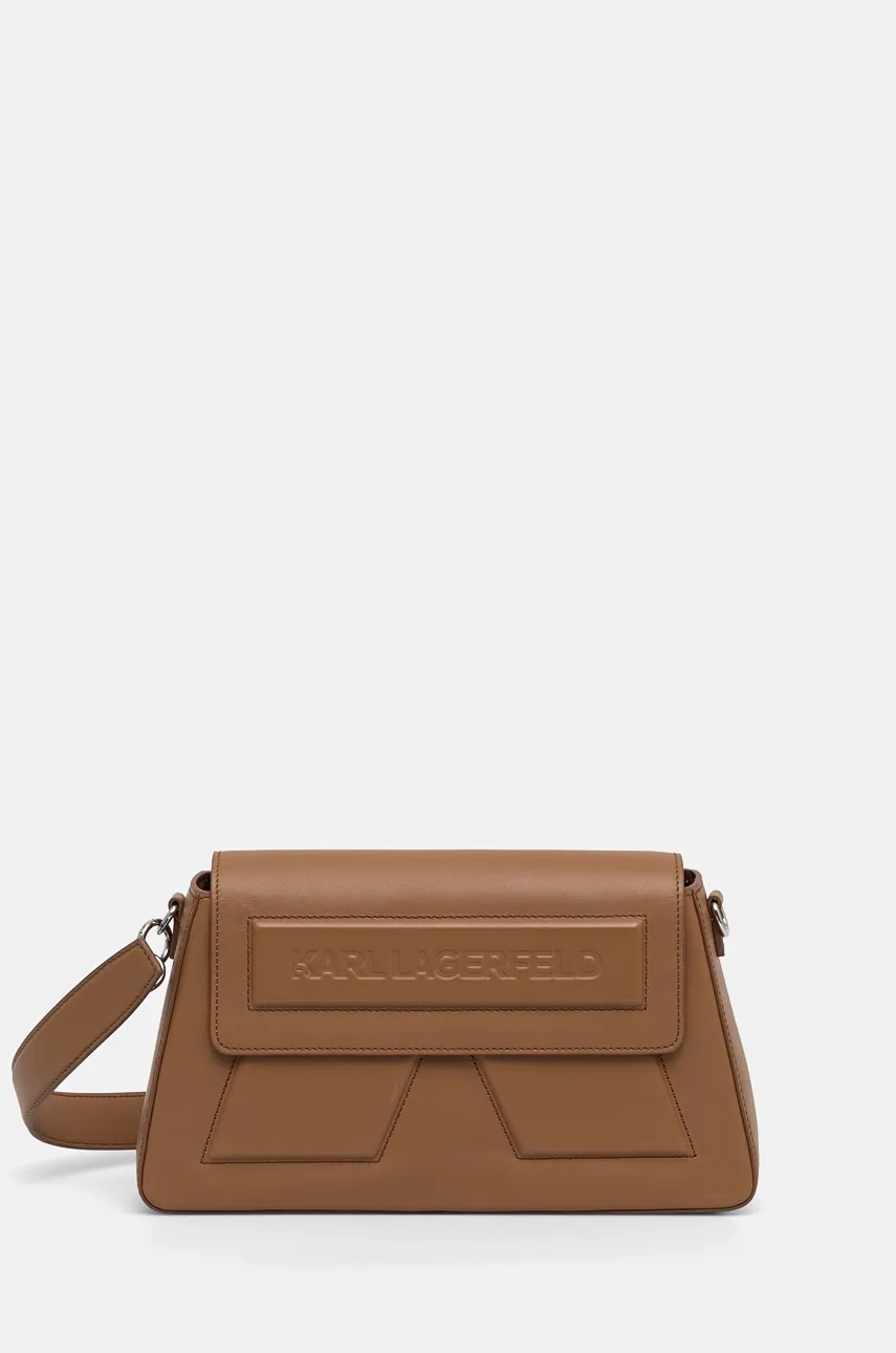 

Кожаная сумочка Karl Lagerfeld, коричневый