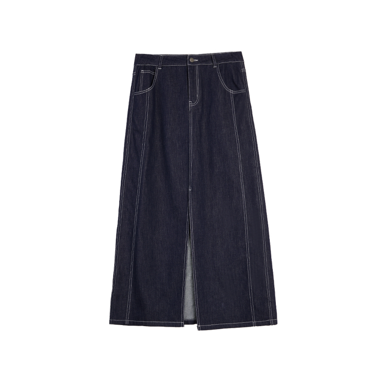 

ELLE Повседневная длинная юбка женская Denim Blue Moderate