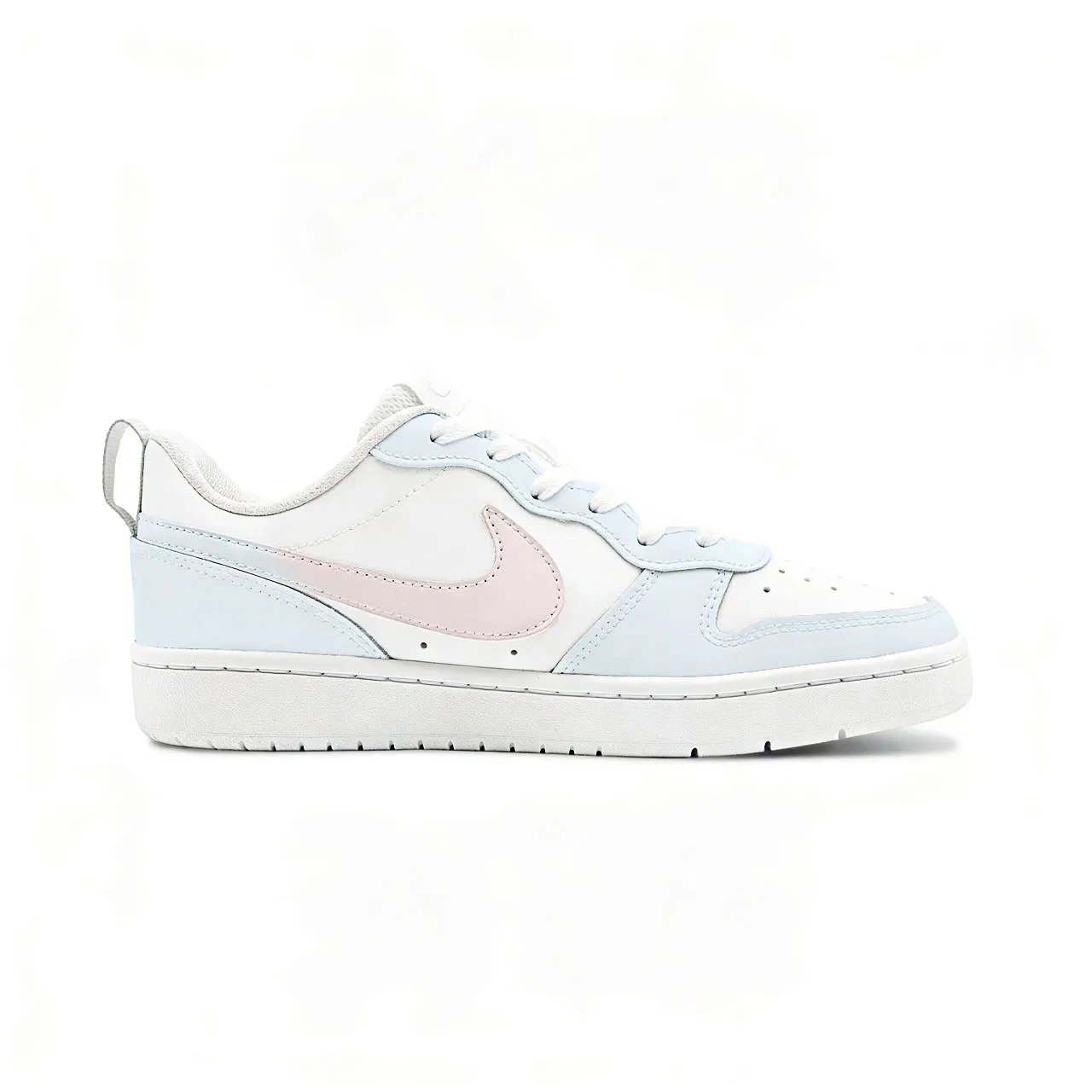 Кроссовки Court Borough 2 HEY Light Sea Pink Shell с амортизацией, износостойкие, нескользящие, низкий силуэт Nike, Blue Pink — фото 3