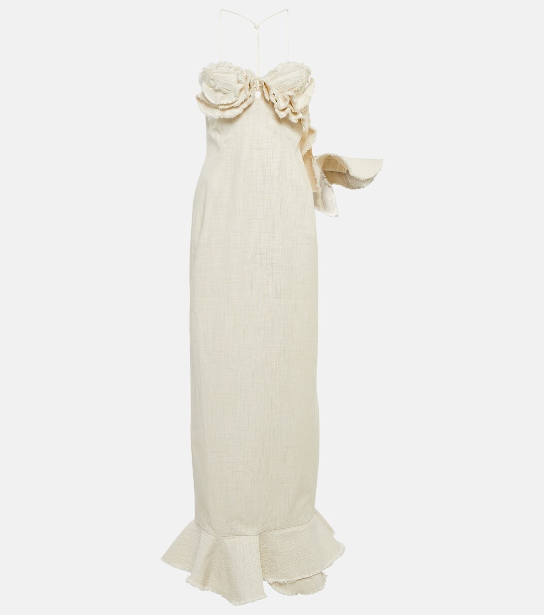 

Платье макси La Robe Artichaut JACQUEMUS, белый