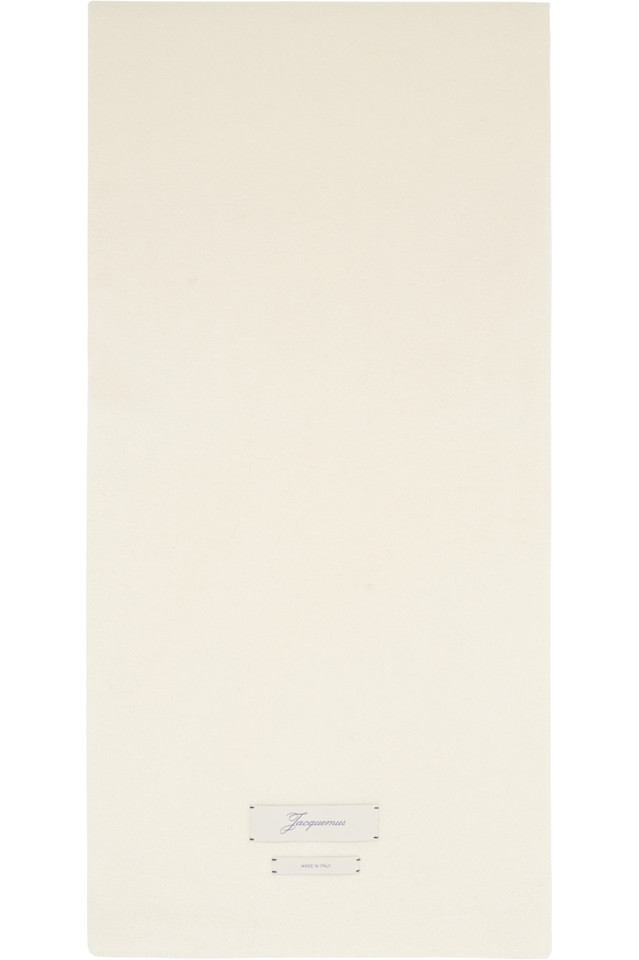 

Шарф «Кашемиро» Jacquemus, Off-White