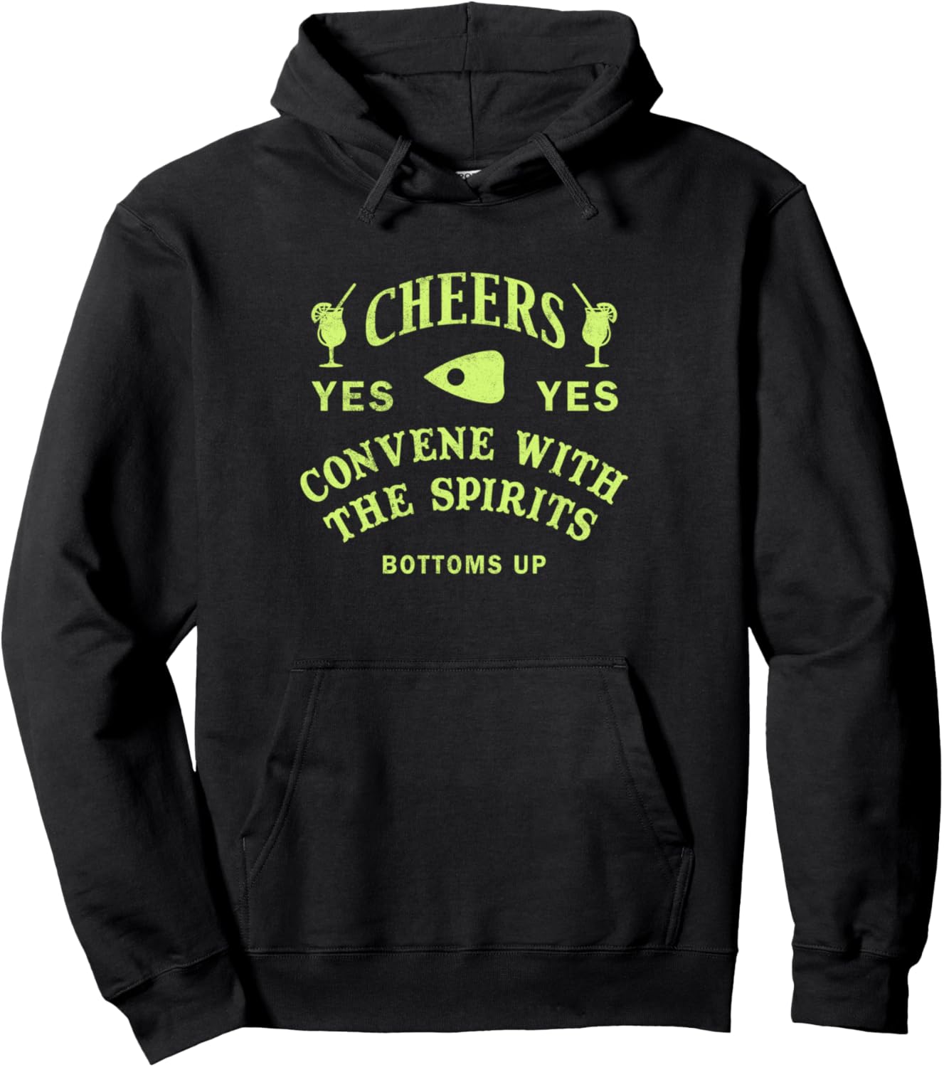 

Худи «Cheers Convene With The Spirits Bottoms Up Cocktails», черная Trendy Apparel, Черный, Худи «Cheers Convene With The Spirits Bottoms Up Cocktails», черная Trendy Apparel