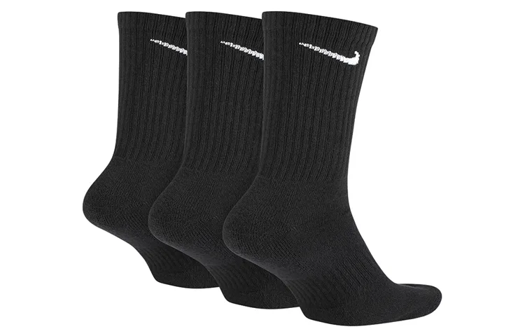Nike Комплект унисекс носков Crew черный — фото 4