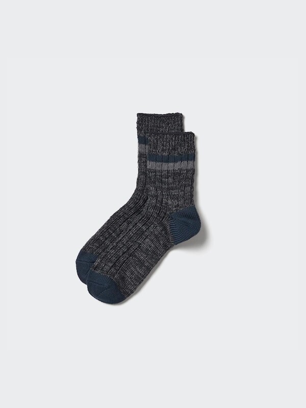 

Полуноски в полоску, в полоску Uniqlo, черный