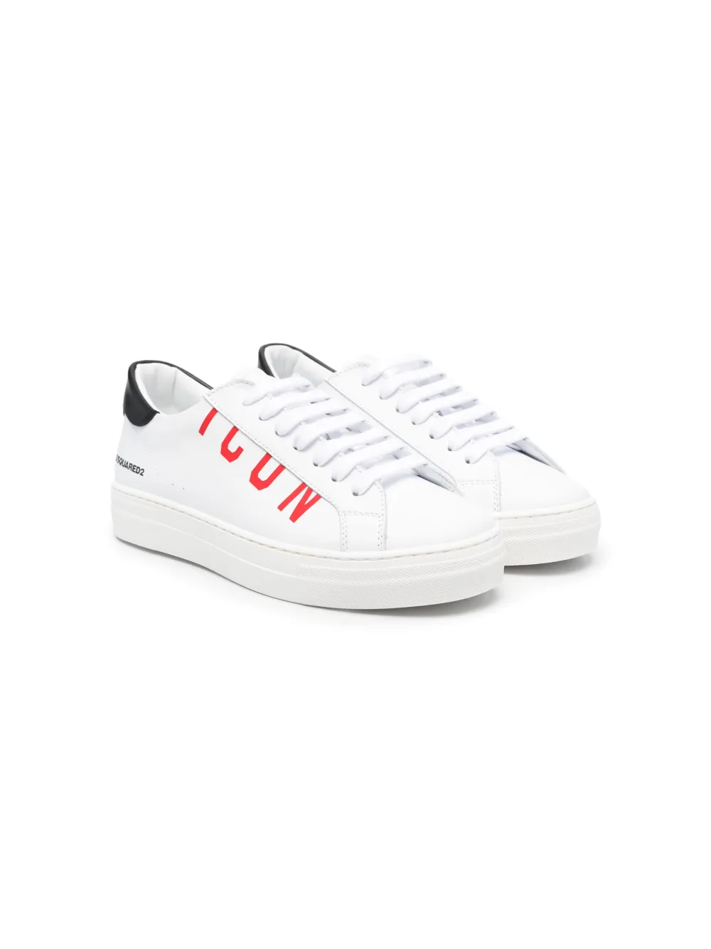 

Кроссовки с принтом Icon DSQUARED2 KIDS, белый