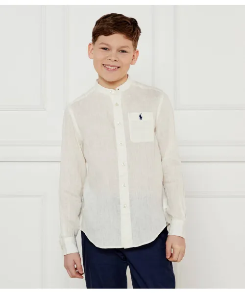 

Льняная рубашка Regular fit Polo Ralph Lauren, белый