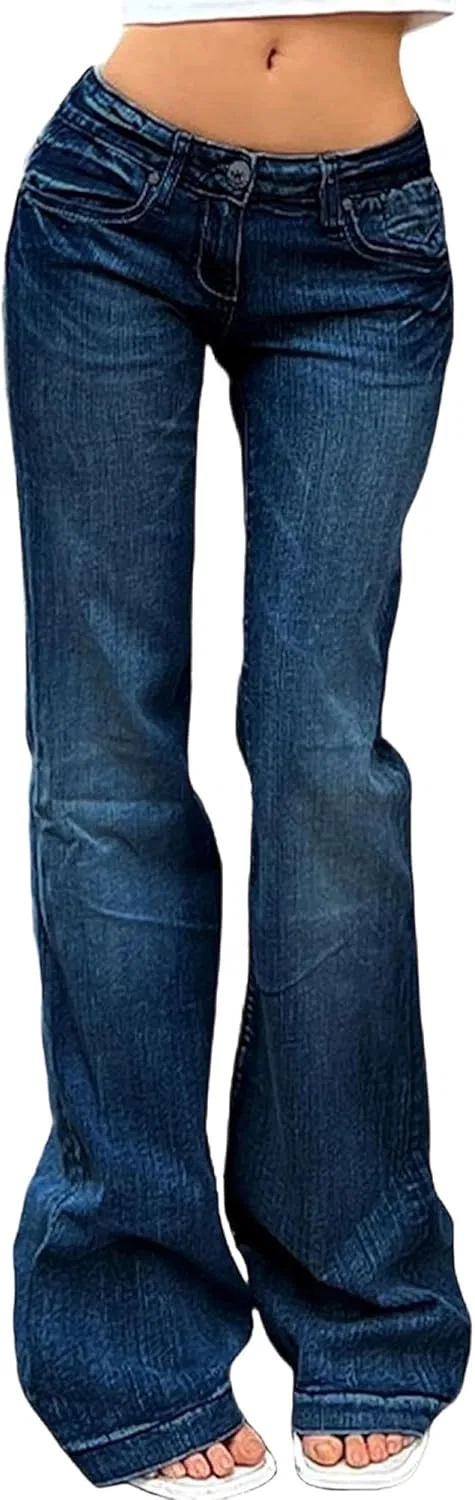 Джинсы клеш Rise Jeans, сине-черный