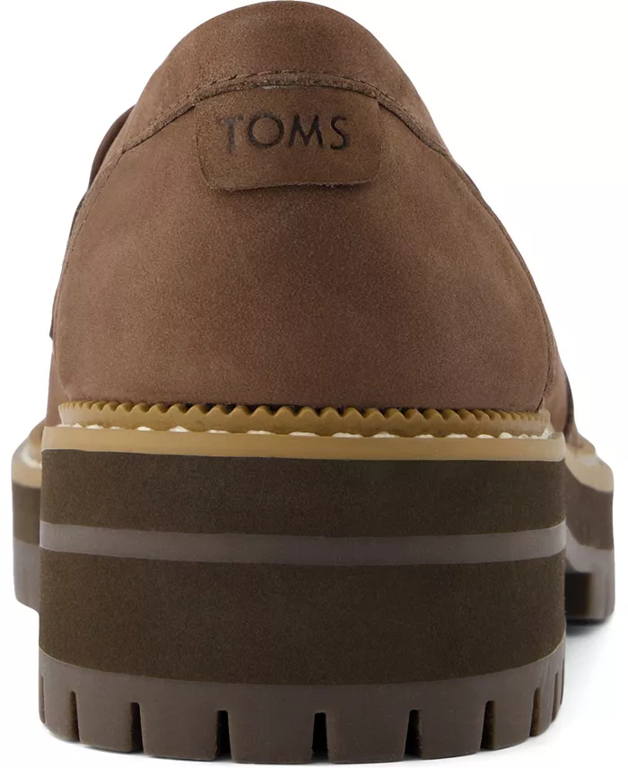 Женские лоферы Cara на массивной подошве TOMS, коричневый — фото 3