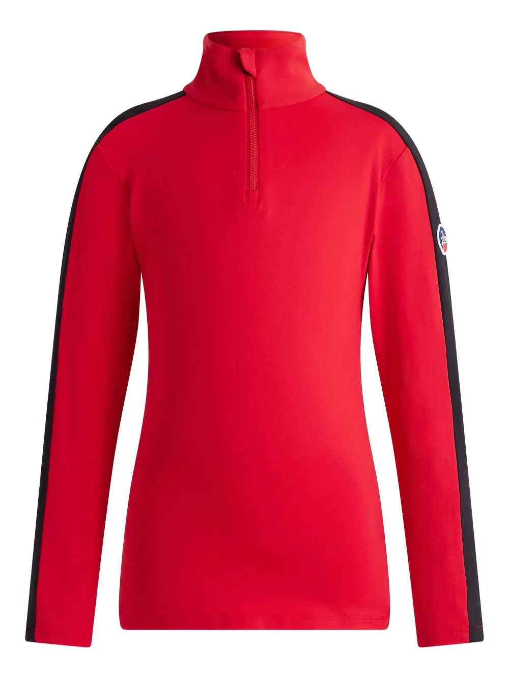 

Свитшот с контрастными вставками и молнией до середины Fusalp, красный