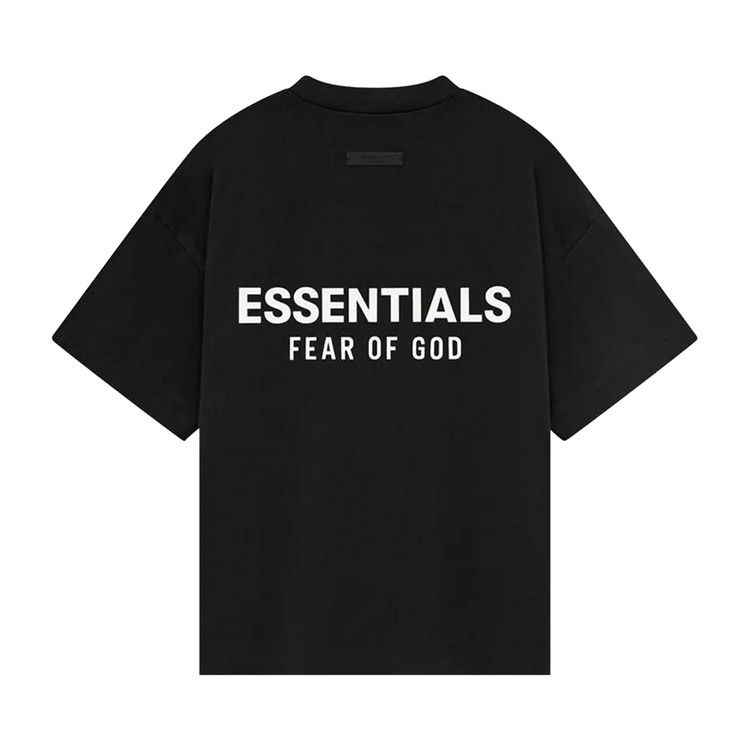 Футболка Fear of God Essentials Kids Jersey Crewneck Tee, Black — фото 2