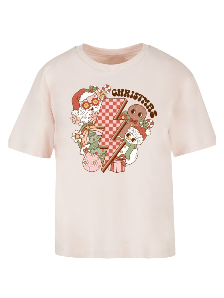 

Футболка Groovy Christmas Flash Cozy Vibes розового цвета F4NT4STIC, Розовый, Футболка Groovy Christmas Flash Cozy Vibes розового цвета F4NT4STIC