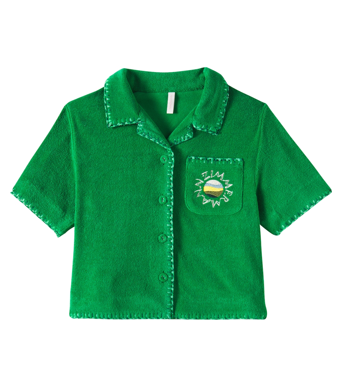 

Махровый топ Everley из хлопковой смеси Zimmermann Kids, Emerald