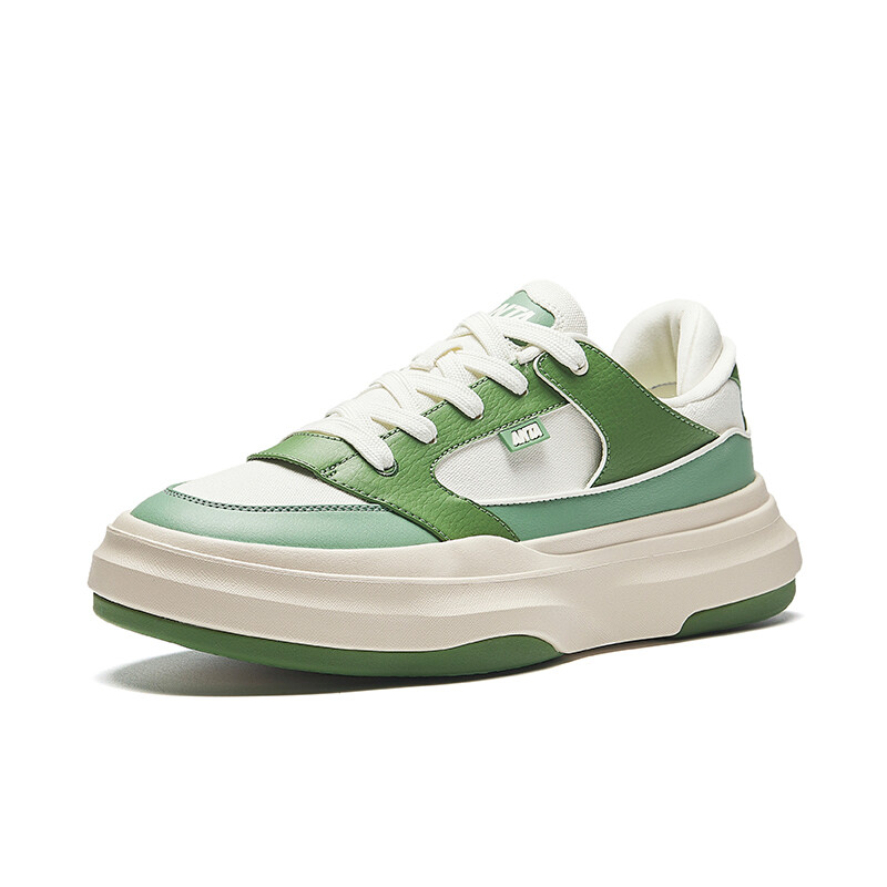 Кроссовки ANTA Skateboarding Shoes Men Low-top White Green, слоновая кость/зеленый — фото 2