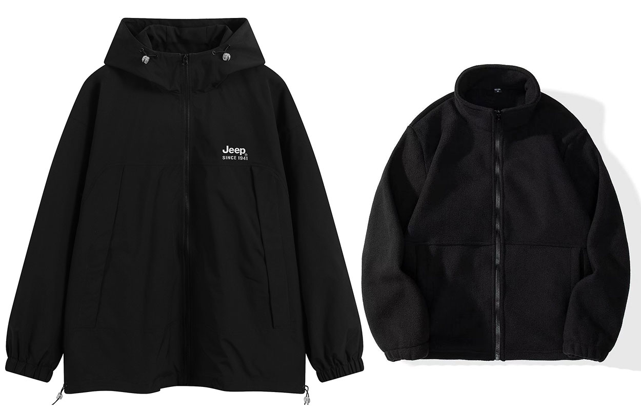 

Jeep Куртка Unisex, Pure Black (with Liner)