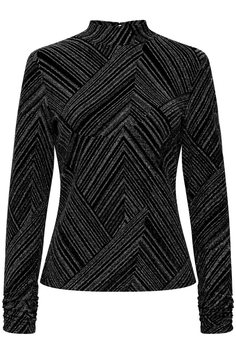 

Лонгслив Pulz Jeans CAVILA, цвет Black/Silver