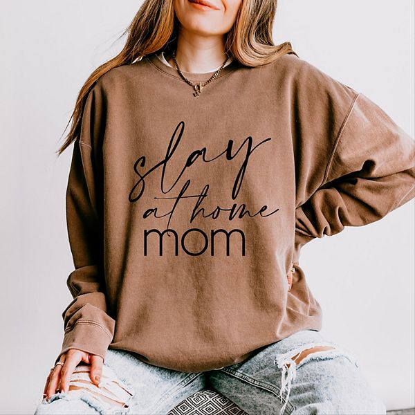 

Легкий свитшот Slay at home mom с технологией garment dyed Simply Sage Market, Espresso, Зеленый, Легкий свитшот Slay at home mom с технологией garment dyed Simply Sage Market, Espresso