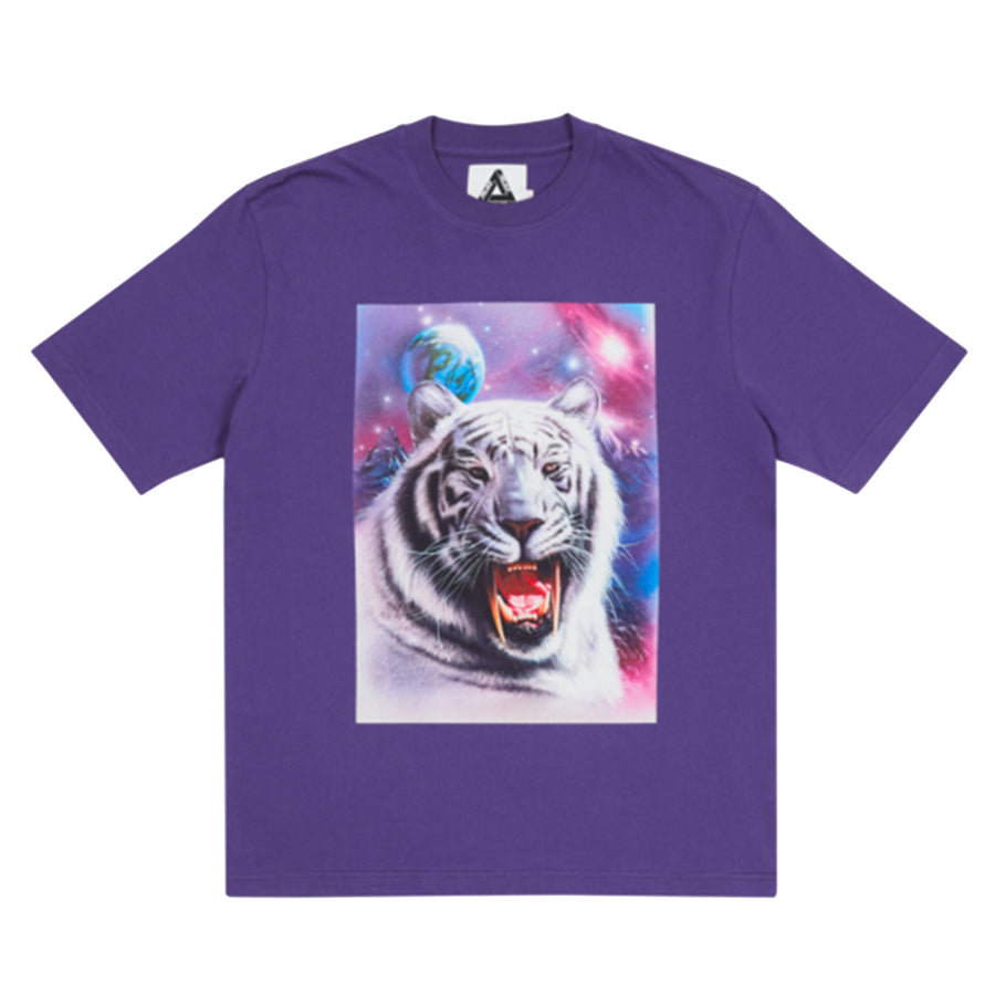 

Футболка PALACE SS21 x AMG Crossover T-Shirt Purple White Pattern Back Logo Printing Short Sleeve Unisex, фиолетовый