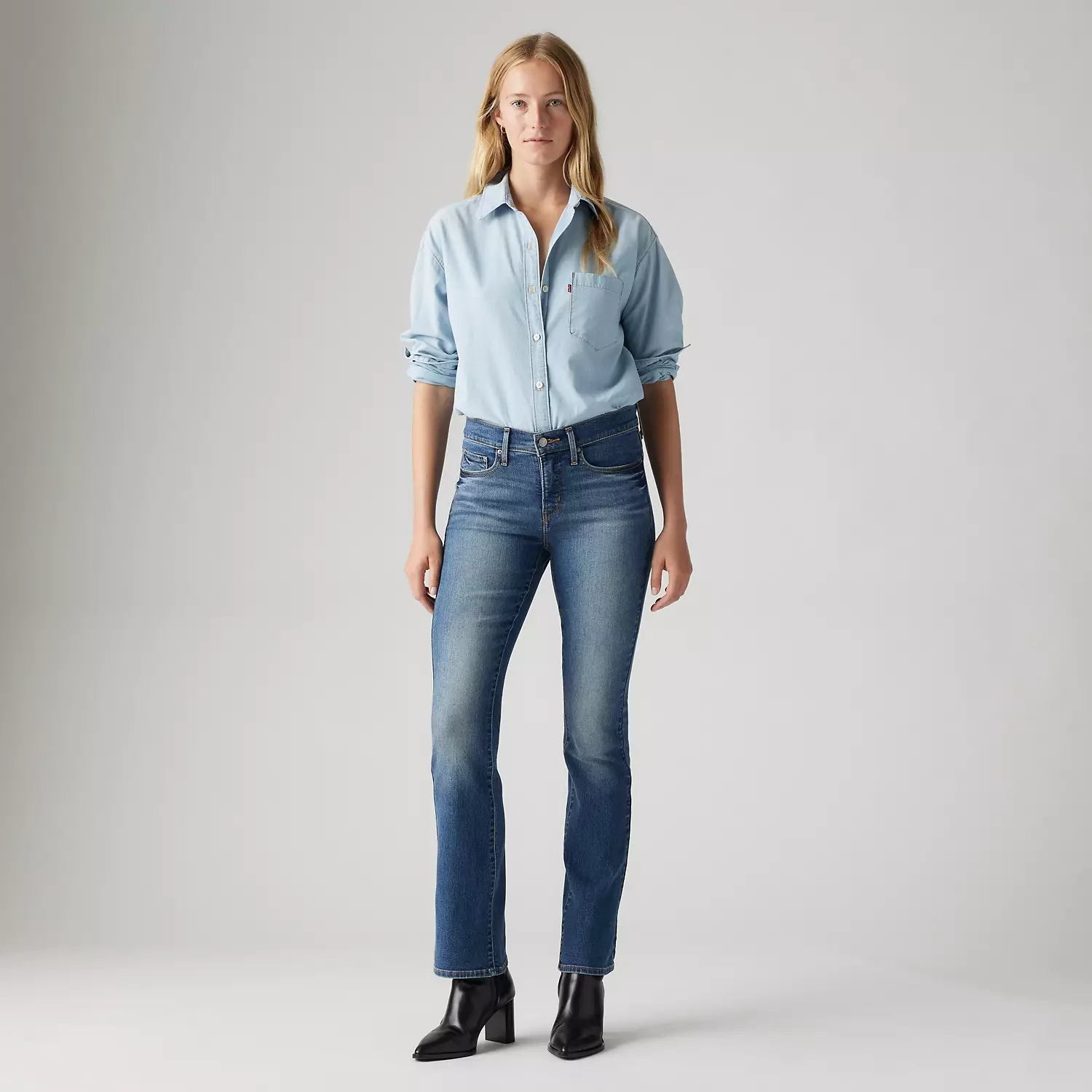 315 Формирующие женские джинсы Bootcut Levi's, цвет Los Dos - Medium Wash — фото 2