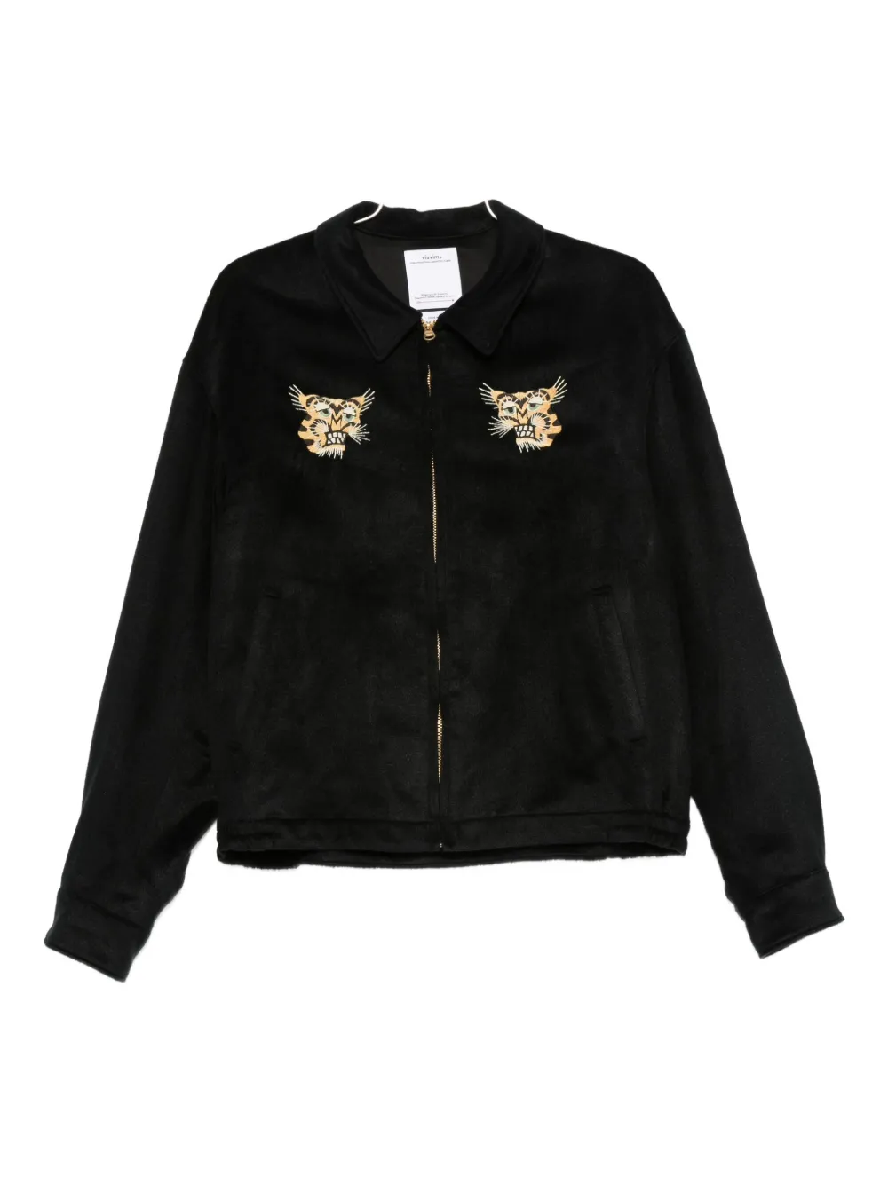 

Куртка с вышитым логотипом Visvim, черный