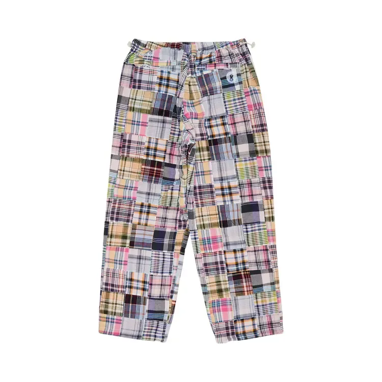 Спортивные брюки Supreme x Goodenough Patchwork Madras на молнии, разноцветные — фото 2