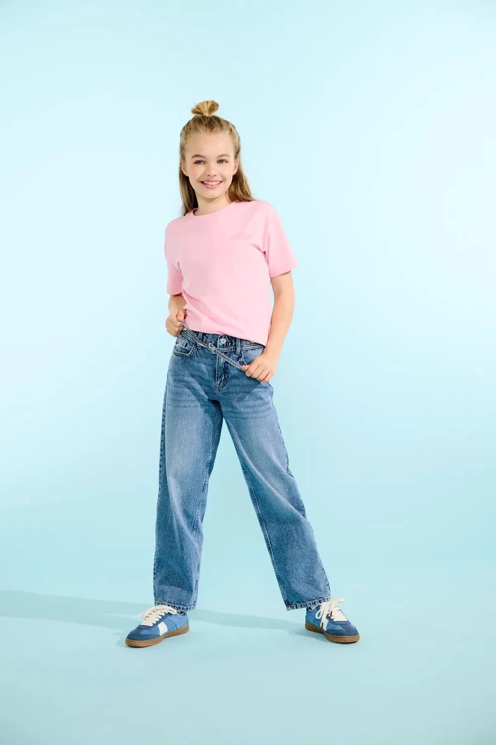 Джинсы straight fit KIDS ONLY, light blue denim — фото 4