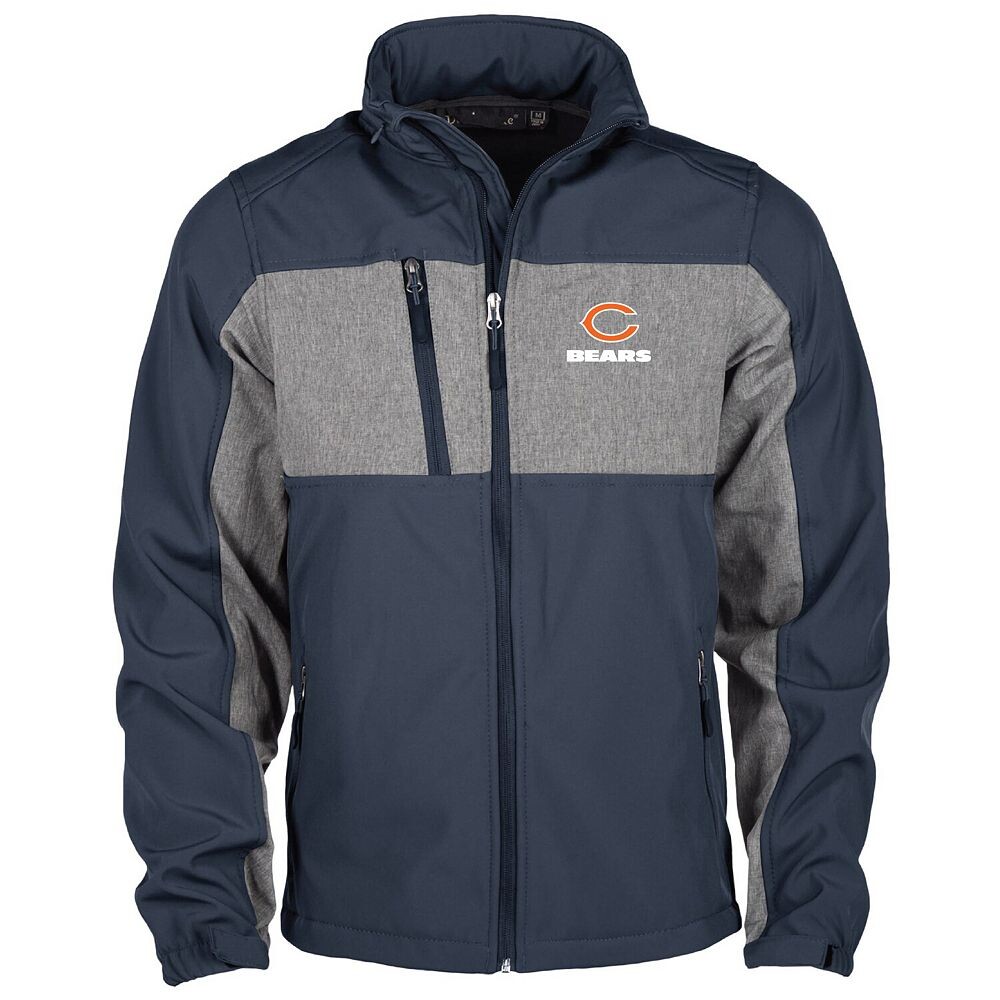 

Мужская темно-синяя куртка Dunbrooke Chicago Bears Circle Zephyr Softshell с молнией во всю длину, цвет Brs Navy