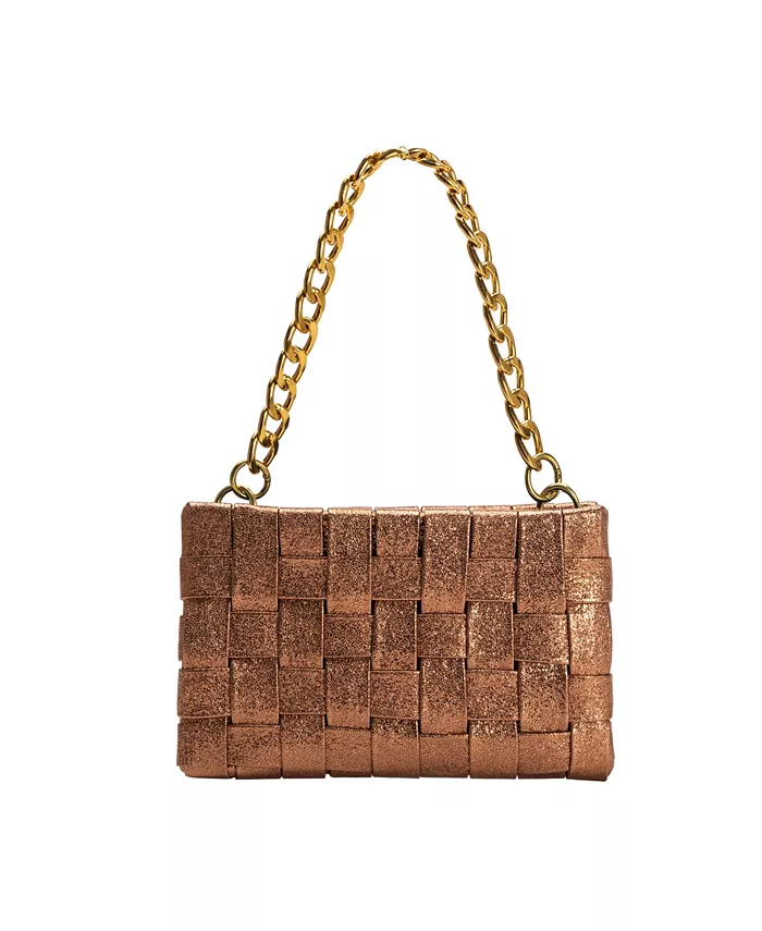 

Сумка через плечо Mimie Woven Small Melie Bianco, золотой