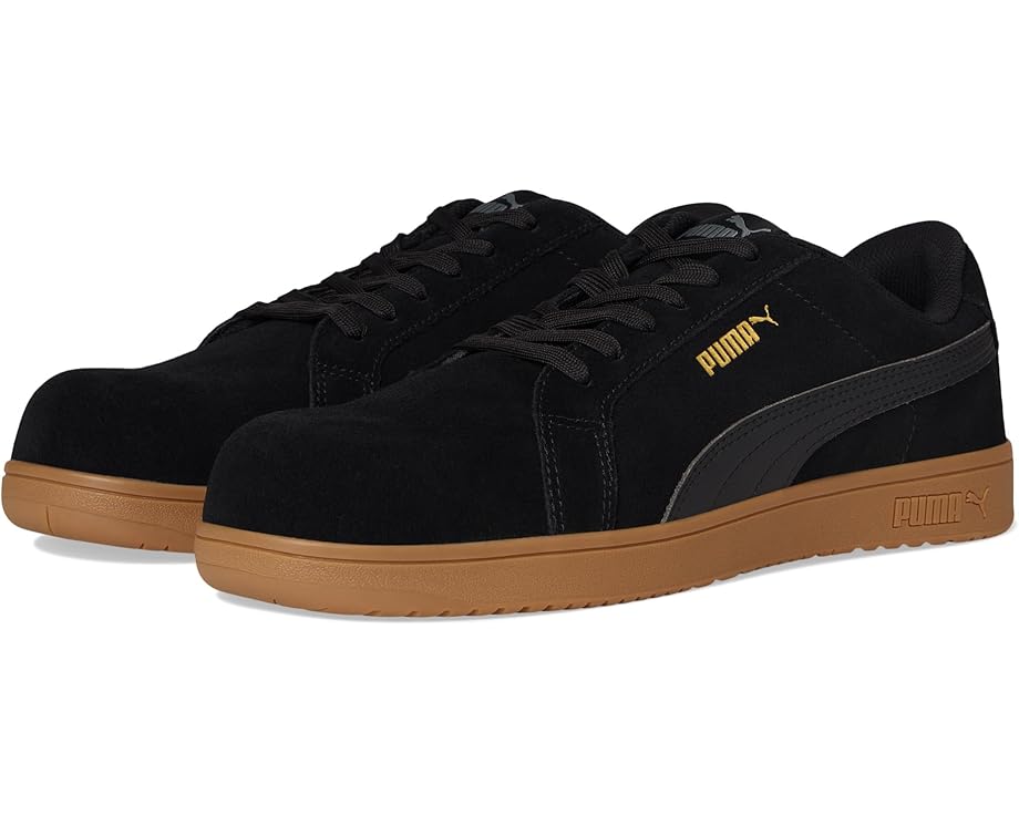 

Ботинки PUMA Safety Iconic Suede Low EH, цвет Black/Black/Gum