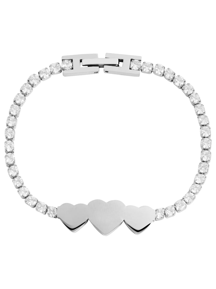 

Adeliás Женский кулон из нержавеющей стали со стразами, серебро