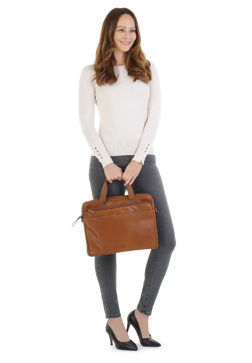 

Портфель Zanzibar, натуральная кожа Sansibar, цвет Cognac