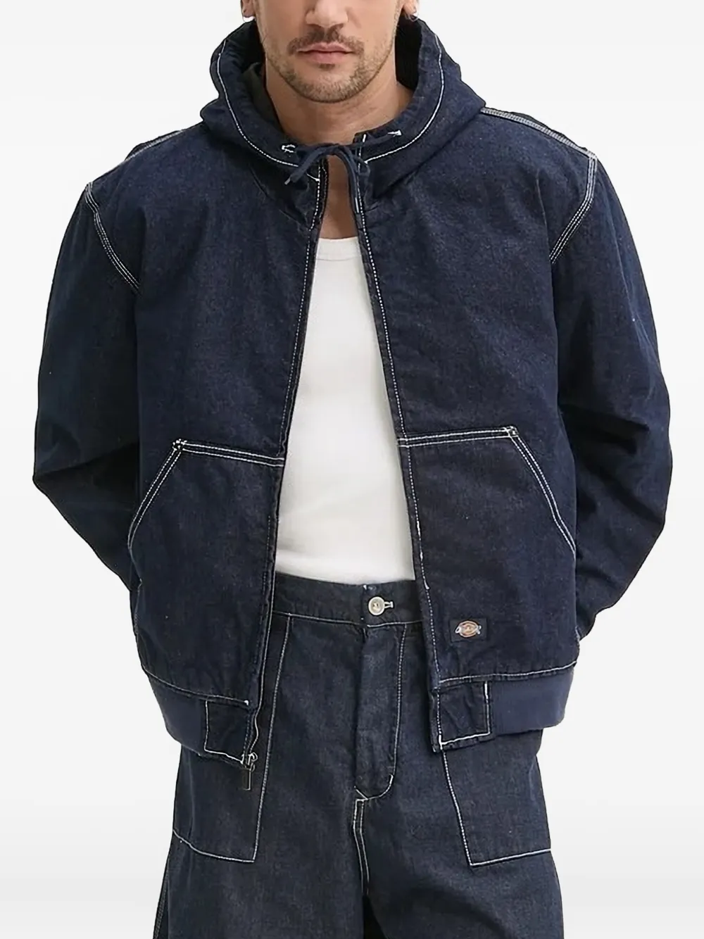 

Джинсовая куртка с капюшоном Dickies, синий