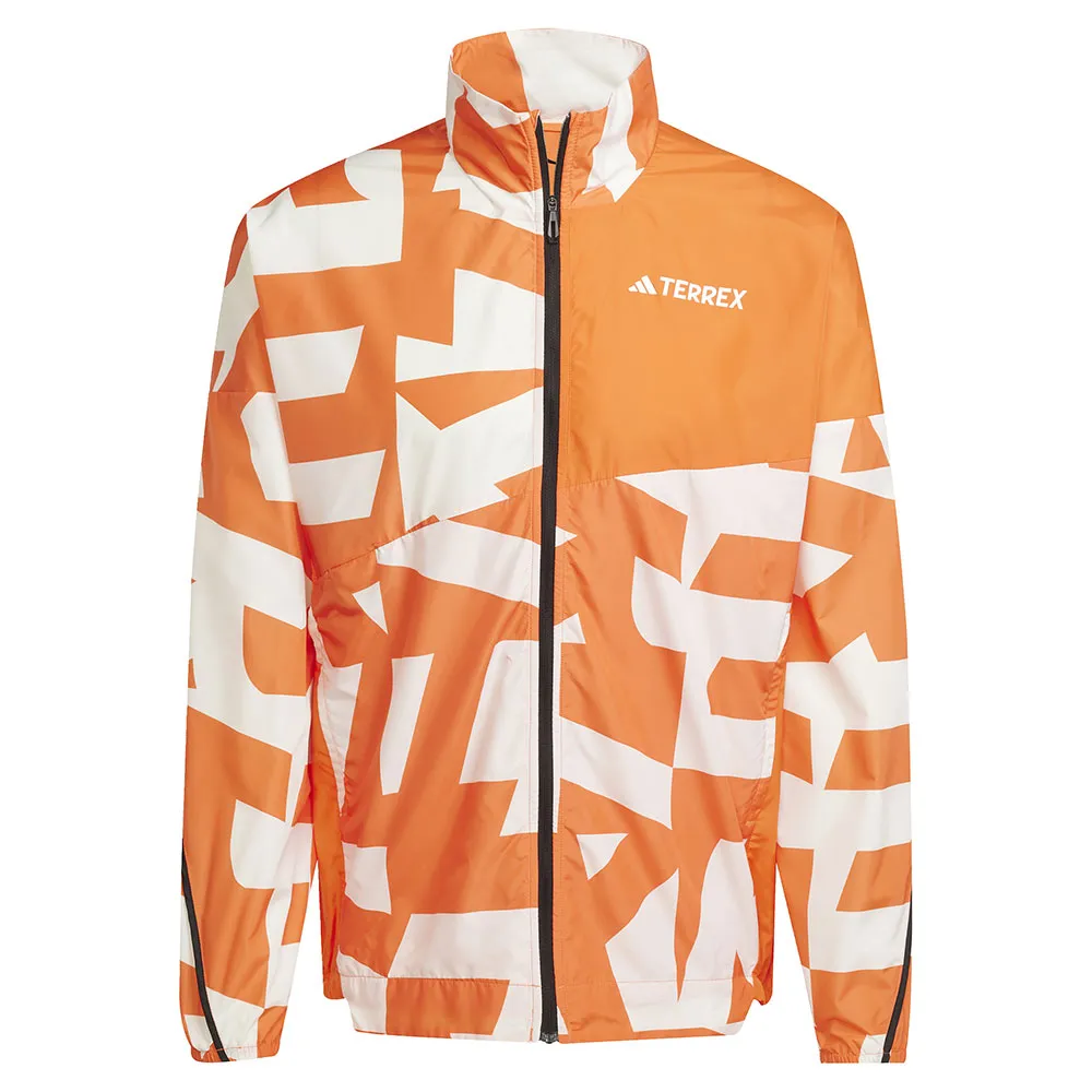 

Ветровка Adidas Terrex Multi Printed Wind, оранжевый