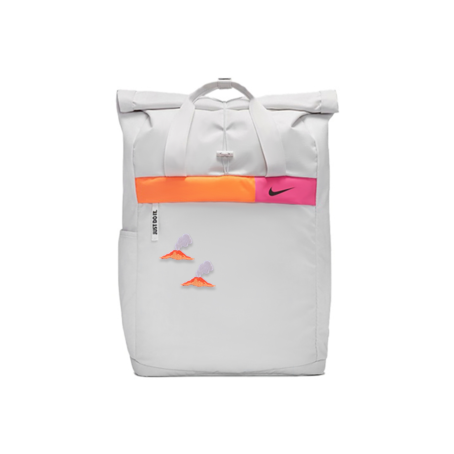 

Nike Тканевый рюкзак унисекс светло-серебристый серый, Plate Butterfly Volcano