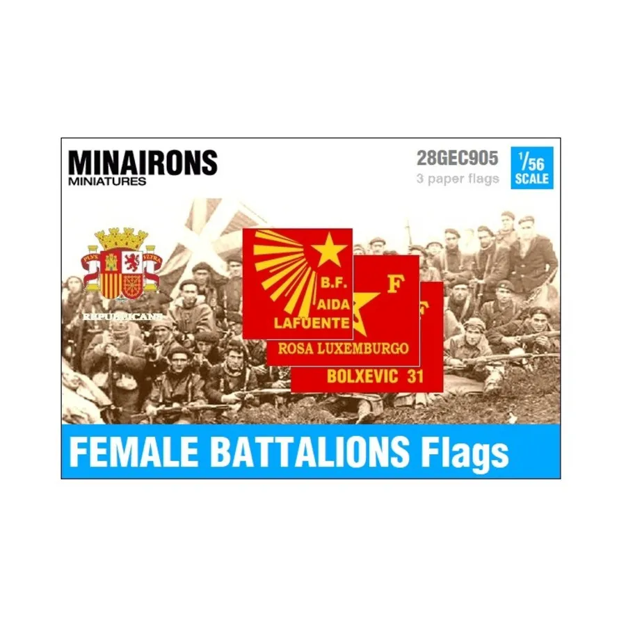 

Флаги женских батальонов, Spanish Civil War - Decals & Flags (1:56)