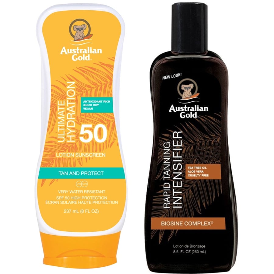 

Австралийский золотой бальзам SPF50 + Усилитель быстрого загара Australian Gold