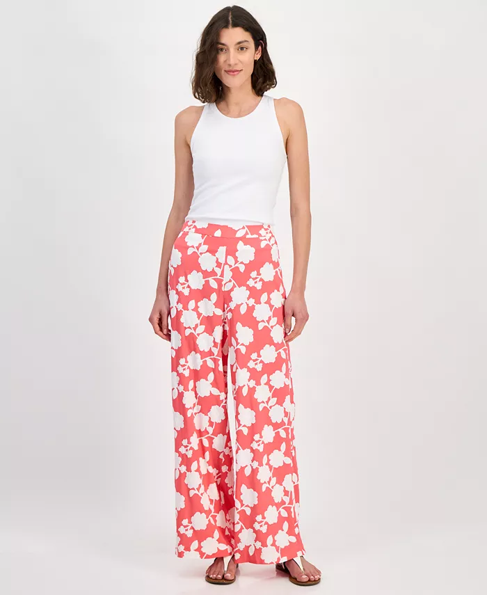 

Женские брюки Riviera Floral с широкими штанинами Tommy Hilfiger, мультиколор