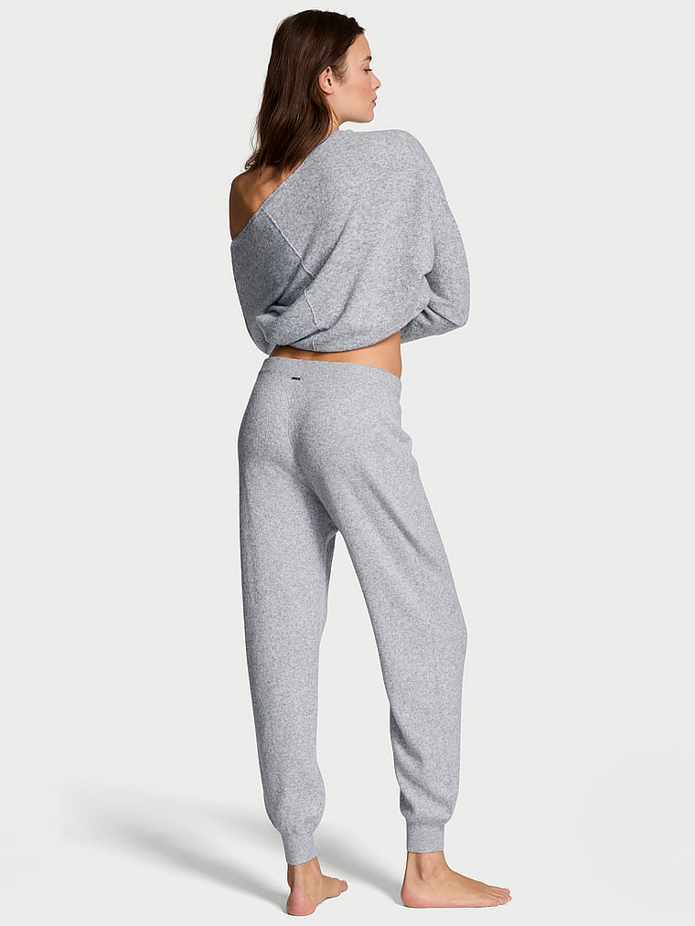 Роскошные трикотажные брюки-джоггеры Victoria'S Secret, medium heather grey — фото 2