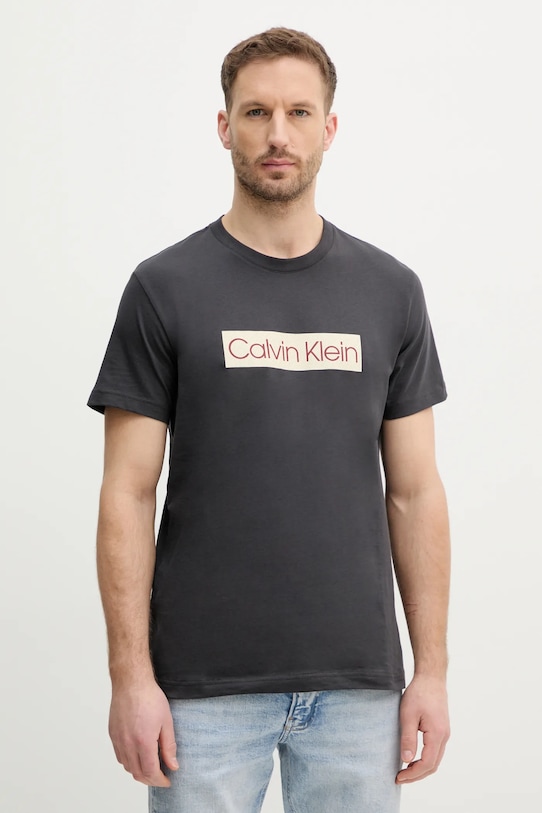 

Хлопковая футболка Calvin Klein Jeans, серый