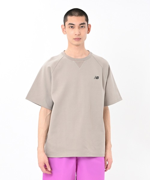 

Футболка с короткими рукавами двусторонняя New Balance, серо-бежевый