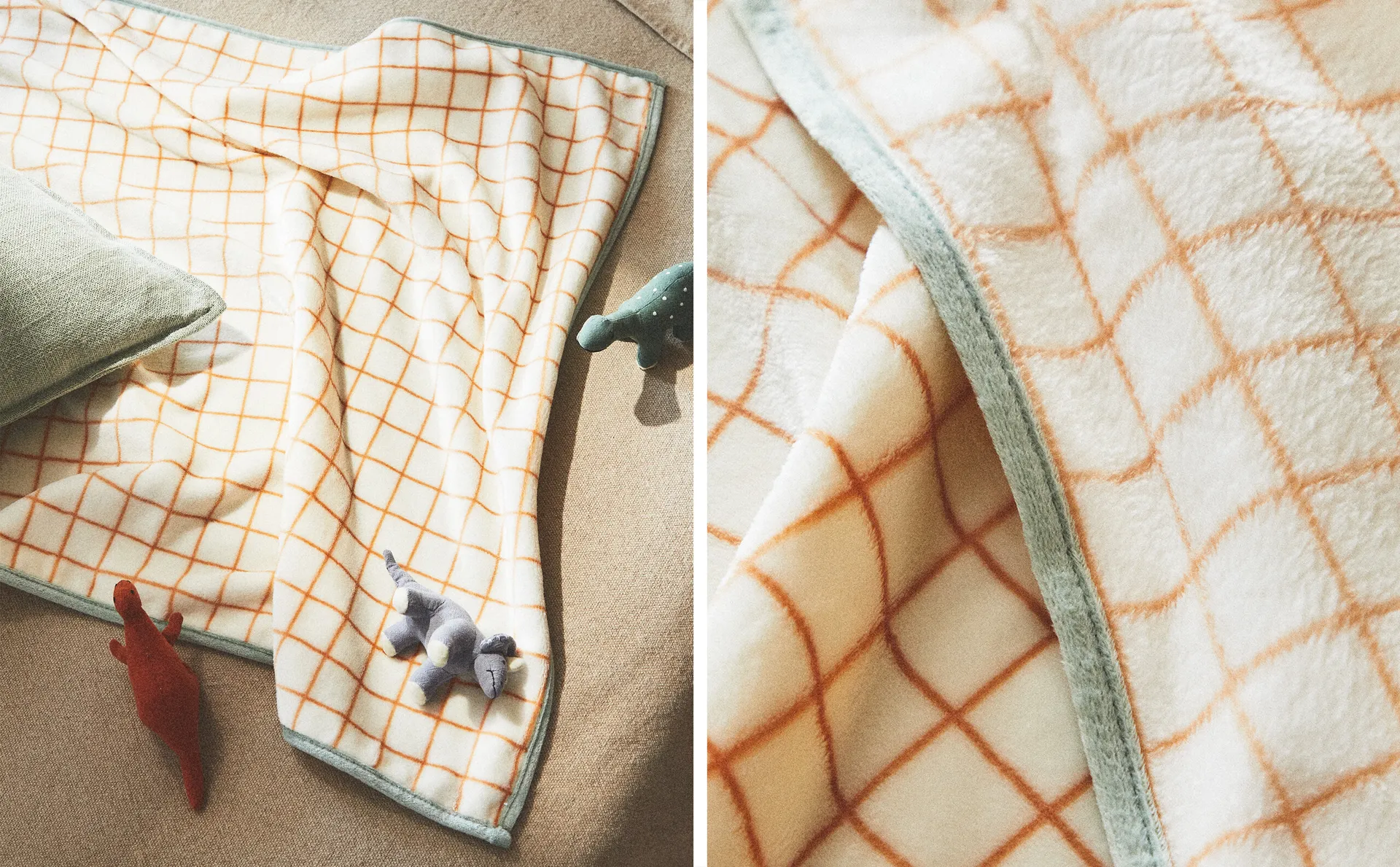 

Проверить детское одеяло Zara Home, оранжевый