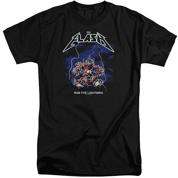 

Футболка с коротким рукавом DC Comics Flash Run the Lightning для взрослых Tall Licensed Character