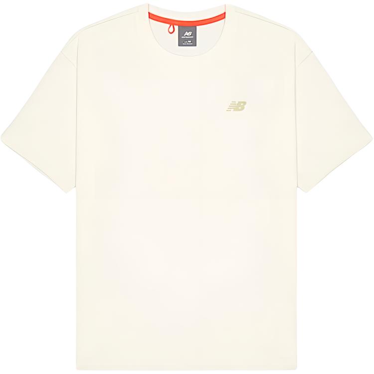 

New Balance Футболка мужская цвета слоновой кости White, Бежевый, New Balance Футболка мужская цвета слоновой кости White