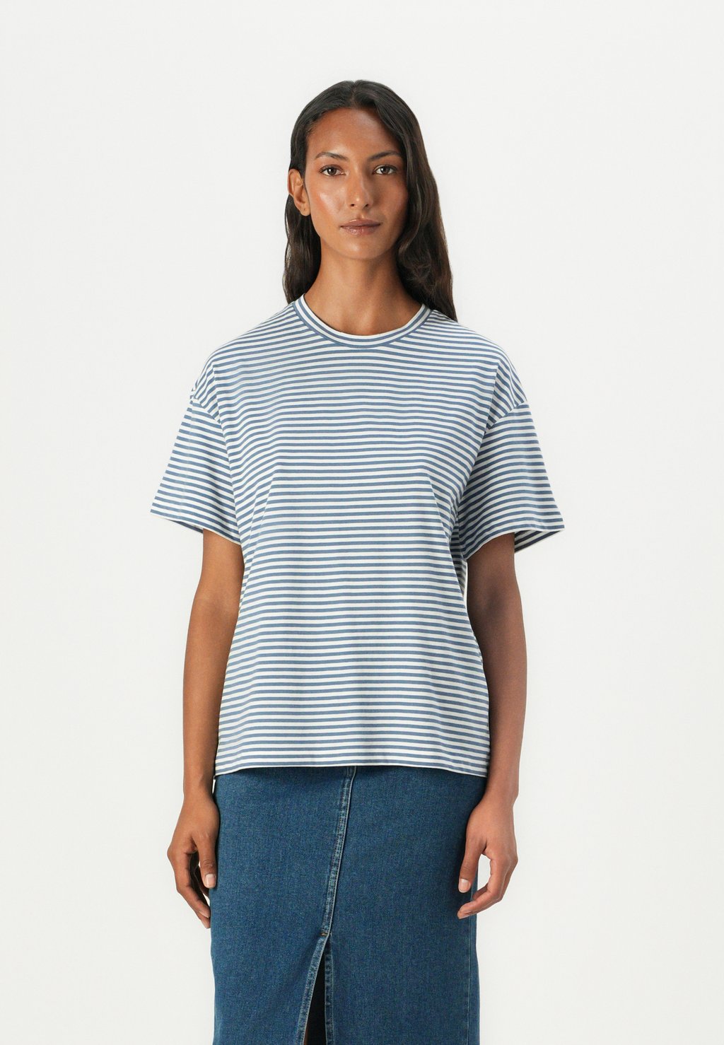 

Футболка с принтом SHORTSLEEVE YD STRIPE Marc O'Polo DENIM, синий