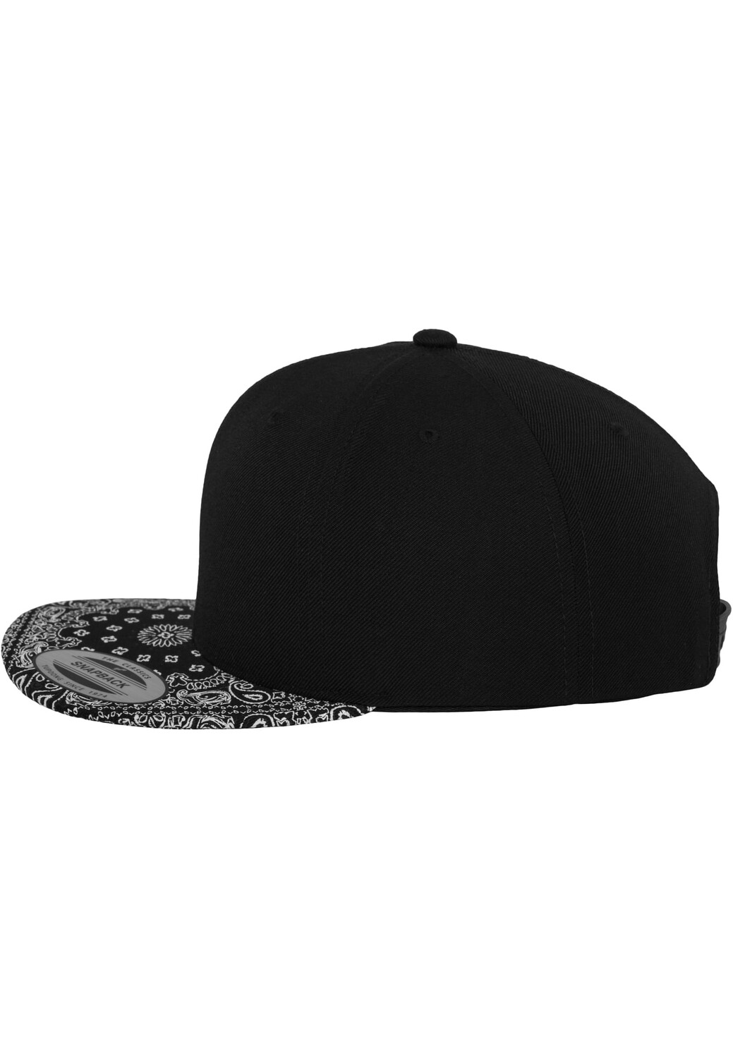 

Бейсболка Flexfit Snapback, цвет black/paisley