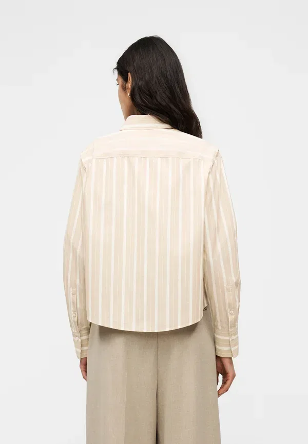 Блузка Bertyna monday button down blouse Boss, песочный бежевый — фото 4