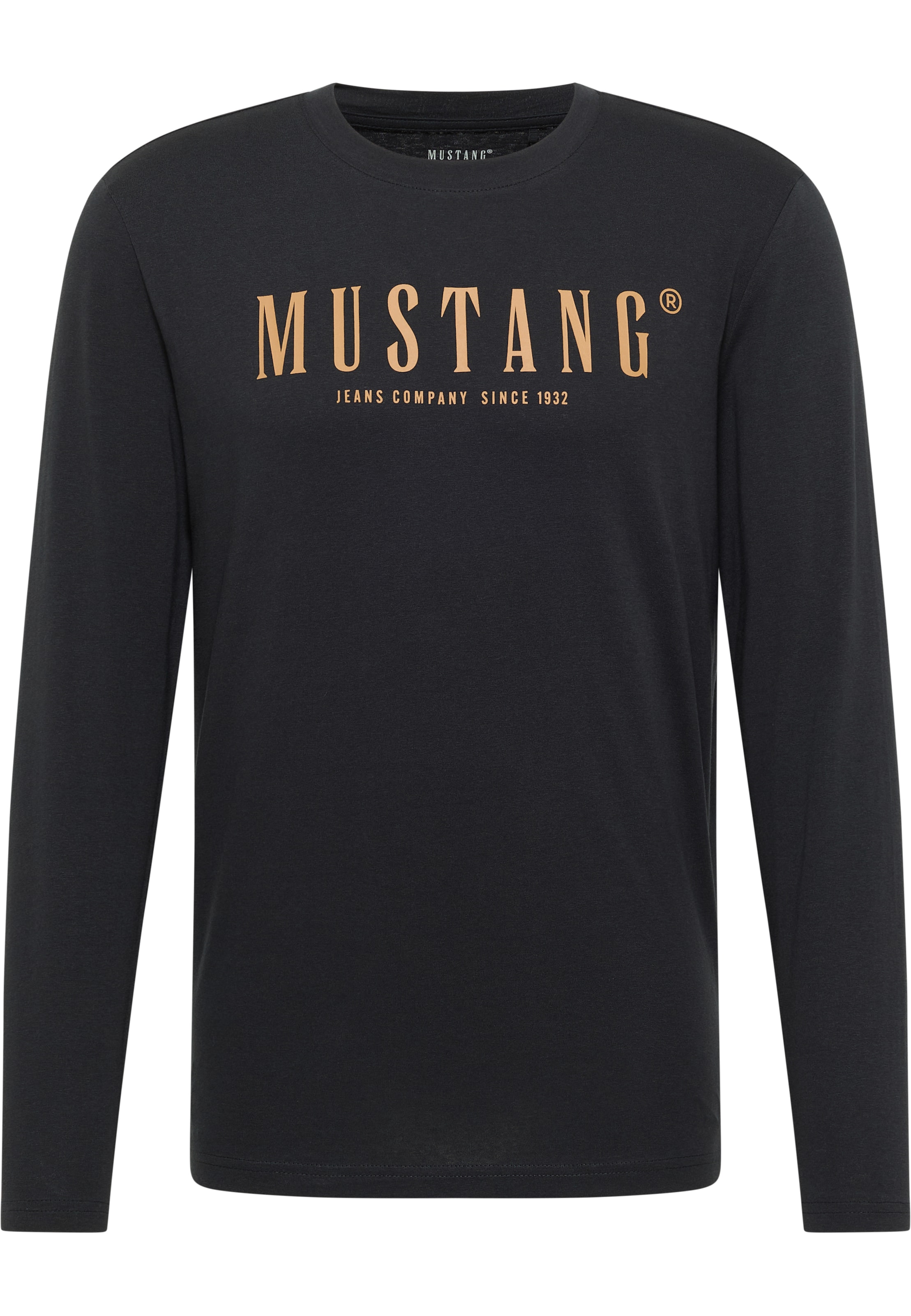 

MUSTANG Футболка 'Style Asheville' в черном цвете