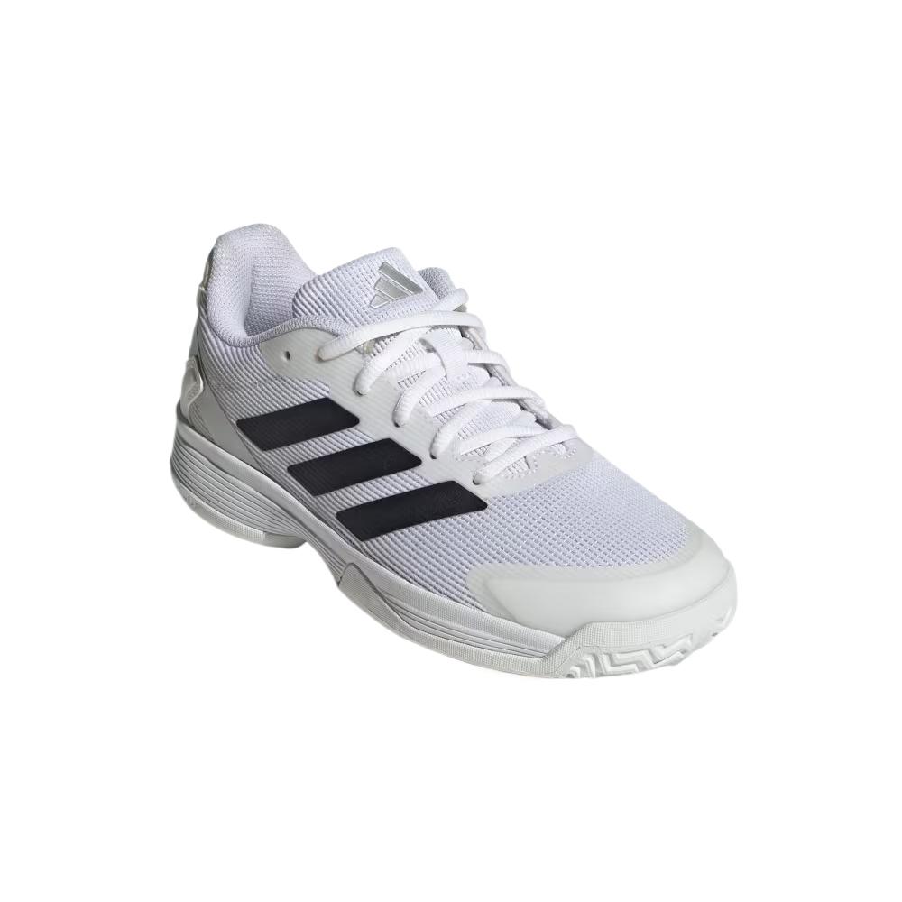 Теннисные кроссовки детские, противоскользящие, износостойкие, низкие Adidas, белый — фото 4