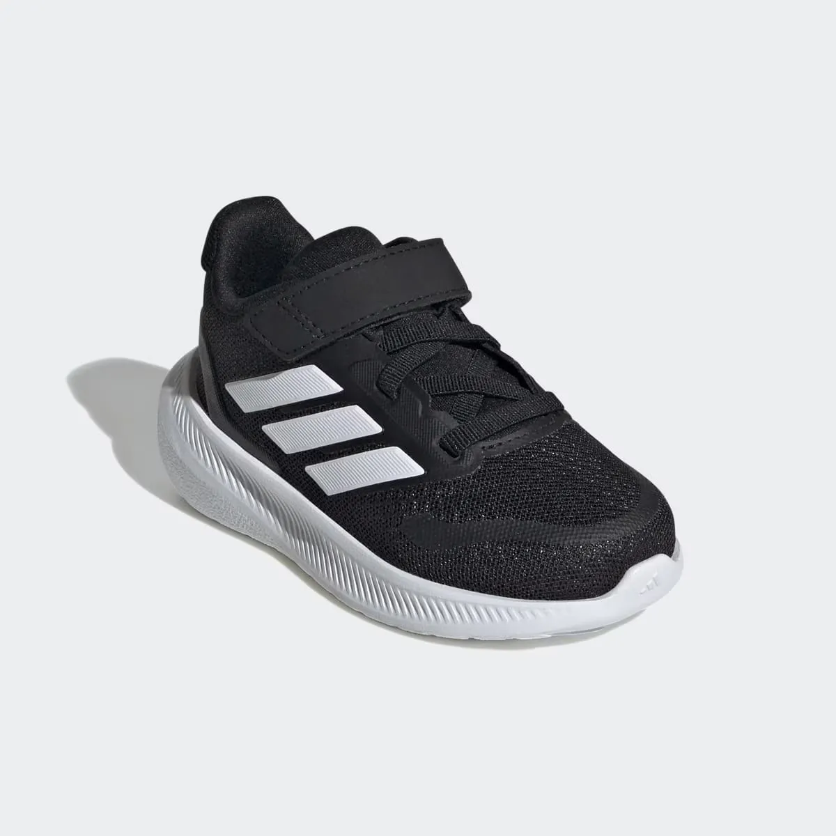 Кроссовки для бега Adidas RUNFALCON 5 EL I для малышей, черный — фото 2